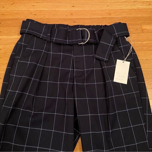 A New Day blue plaid trouser pants NWT - Picture 3 of 4